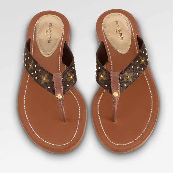 Women’s 41, Louis Vuitton Sunny Flat Thong Sandal NITB - Picture 5 of 6
